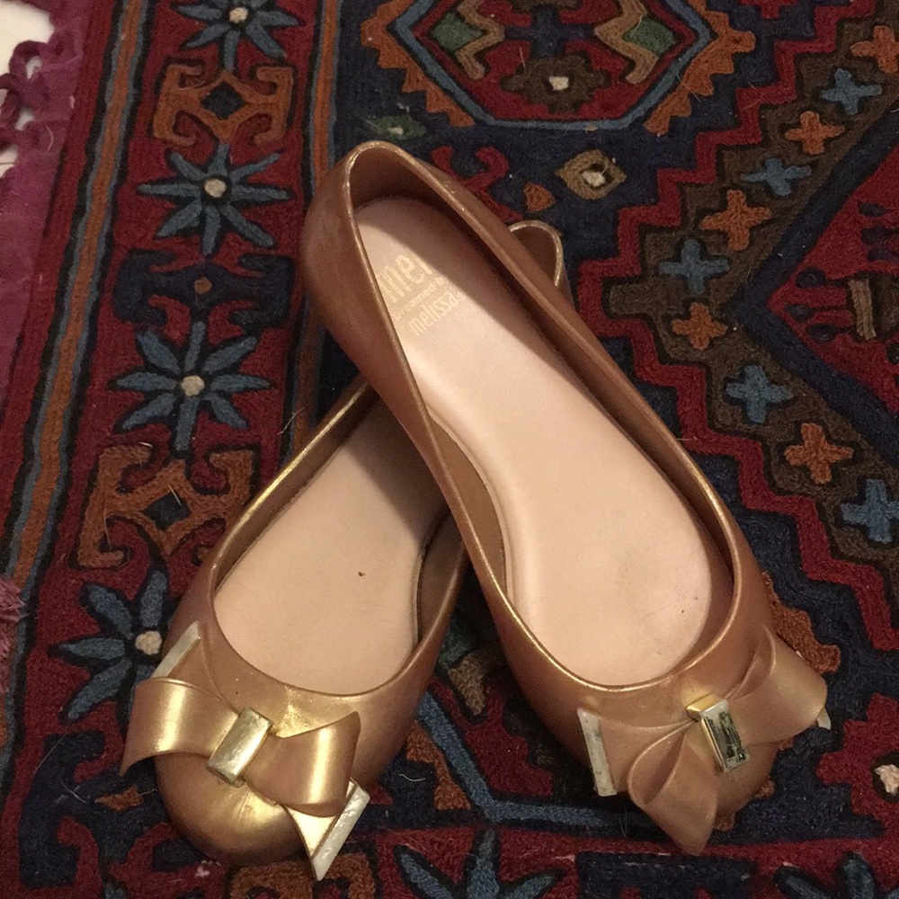 Mel dreamed by Melissa gold shoes